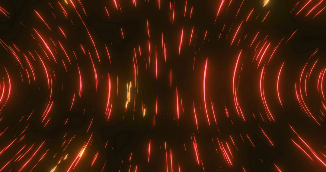 Vibrant Red Light Trails in Mesmerizing Motion