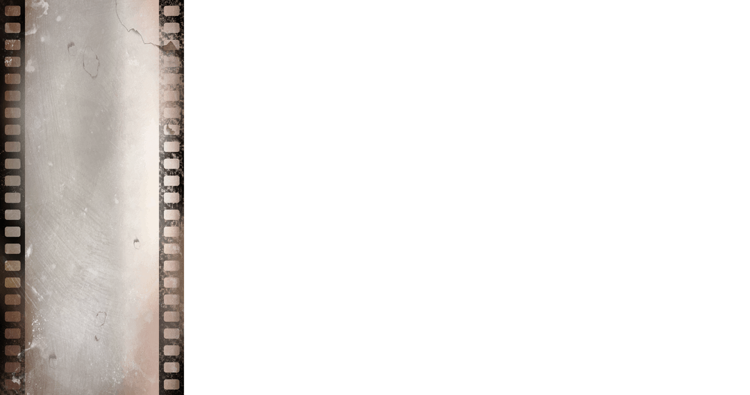 Vintage Film Strip Transparent Background Mock-Up Design