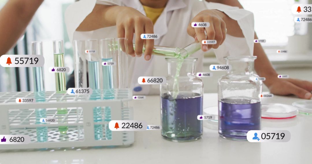 Scientist Analyzes Data with High-Tech Laboratory Experiment