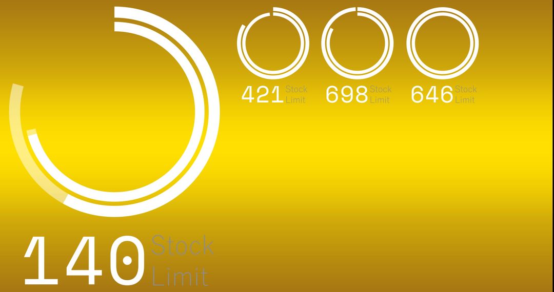 Digital Stock Limit Indicator on Gradient Background