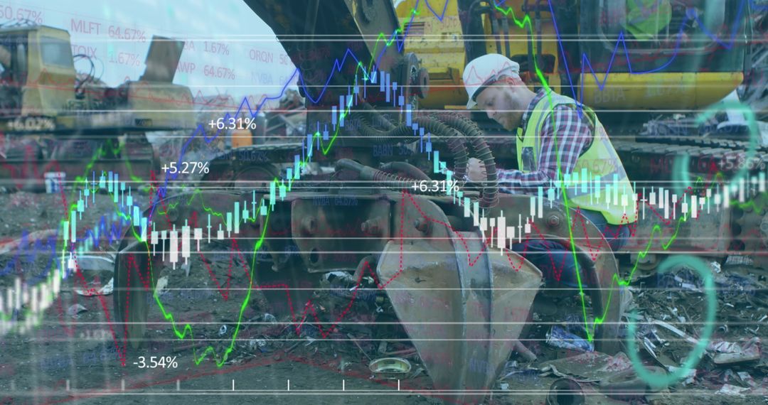 Recycling Concepts Visualized with Financial Data Overlay