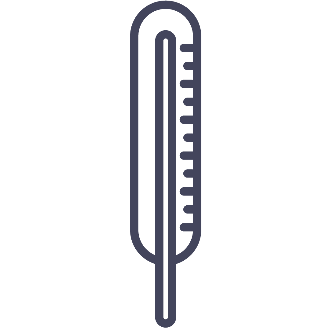 Transparent Thermometer Illustration on Isolated Background