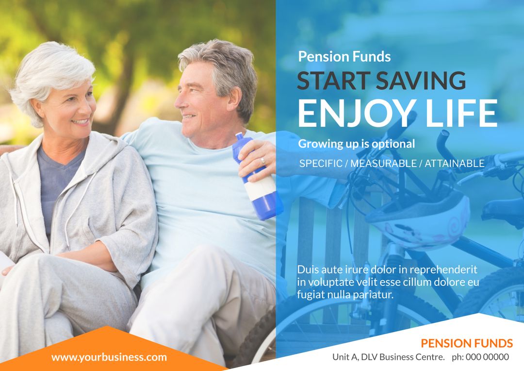 Elderly Couple Enjoying Retirement Illustrates Financial Security - Download Free Stock Templates Pikwizard.com