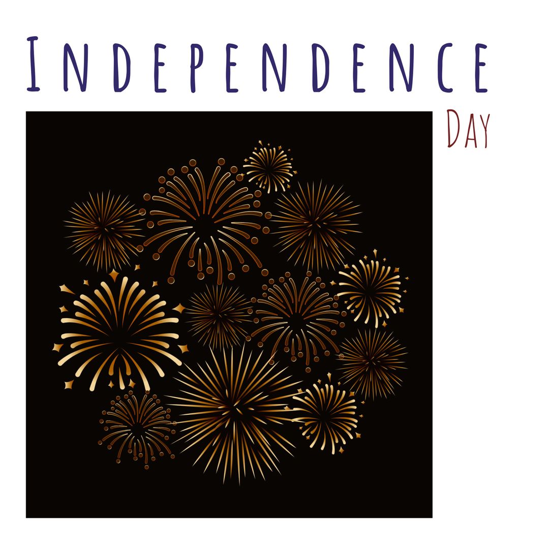 Elegant Fireworks Illustration for Independence Day Celebration