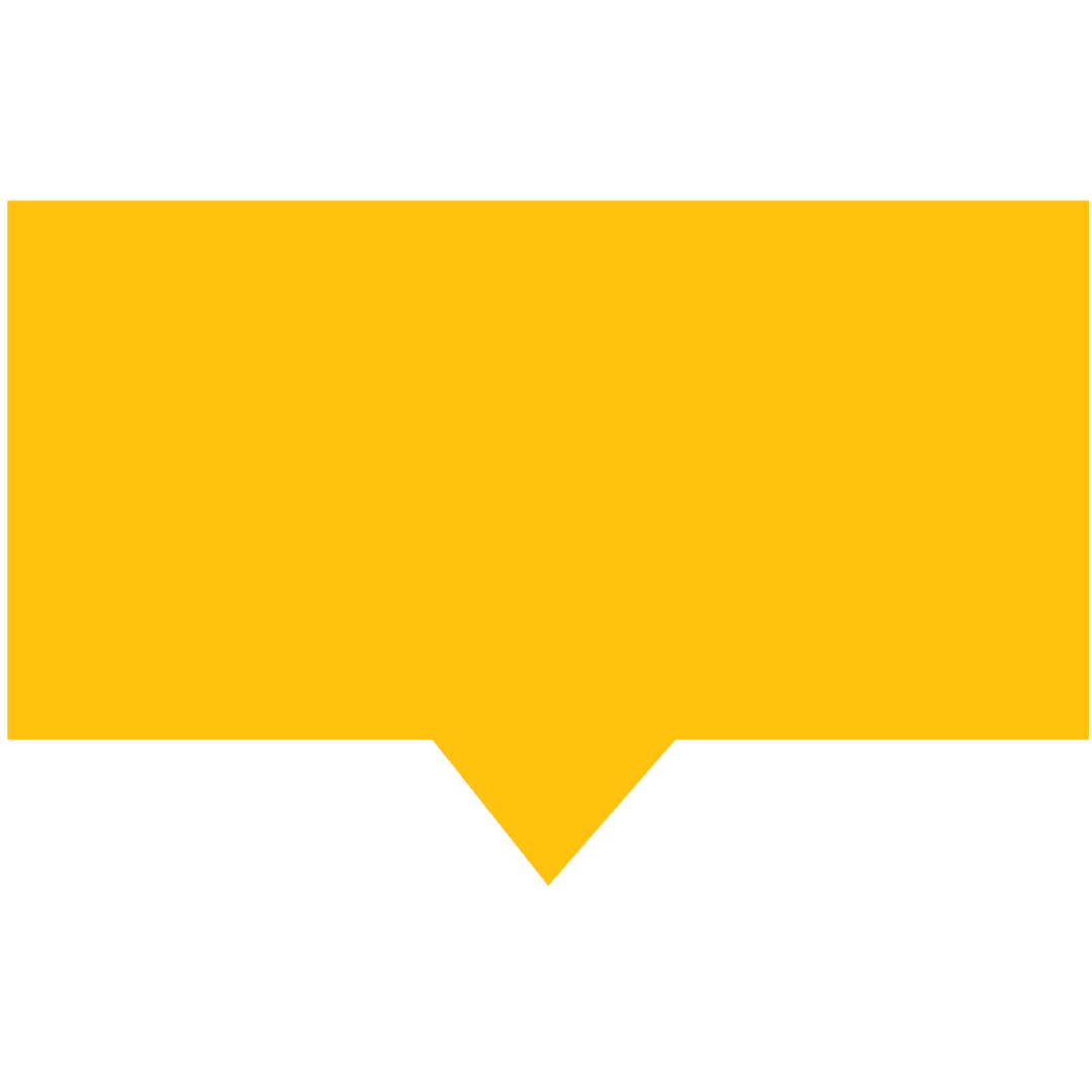 Yellow Talk Bubble on Transparent Background for Versatile Use