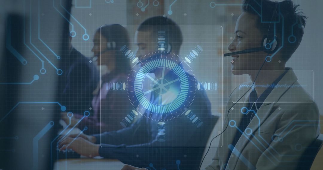 Customer Support Agents with Holographic Interface in Call Center