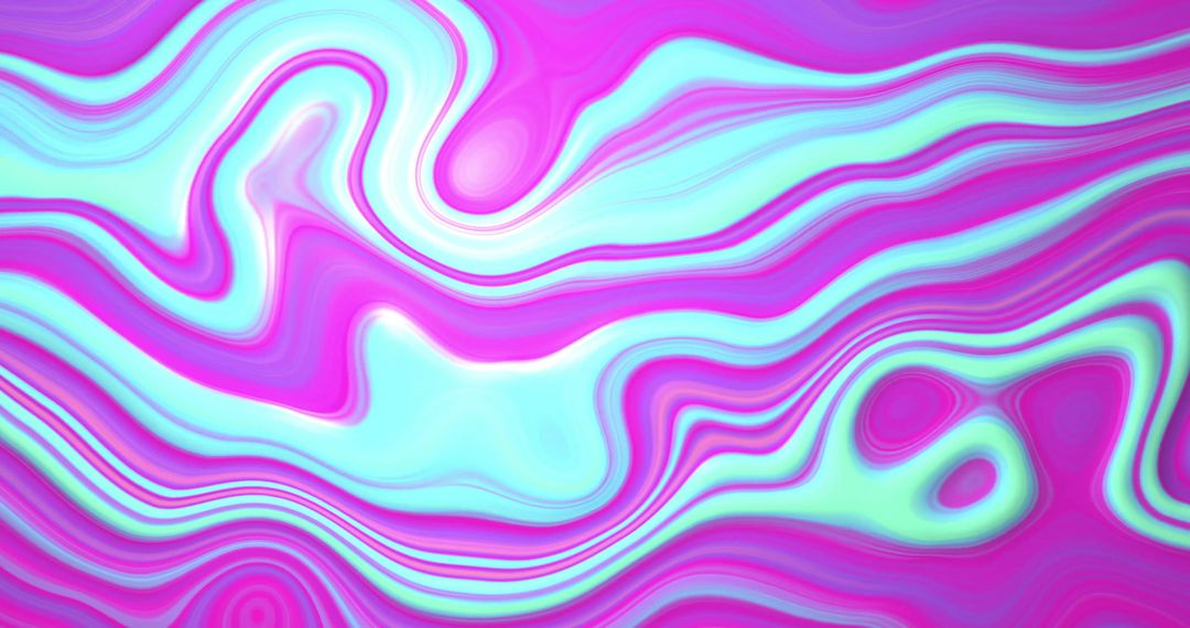 Wavy Abstract Liquid Pattern in Vibrant Purple and Green
