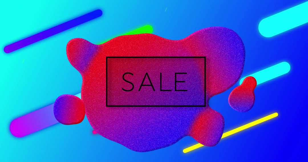 Vibrant Sale Announcement with Abstract Geometric Background - Free Images, Stock Photos and Pictures on Pikwizard.com