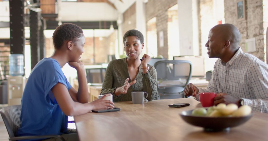 Team Collaboration Meeting in Modern Workspace