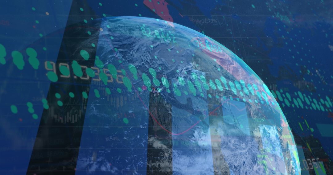 Global Business Digital Data Aspect Earth Globe Visual