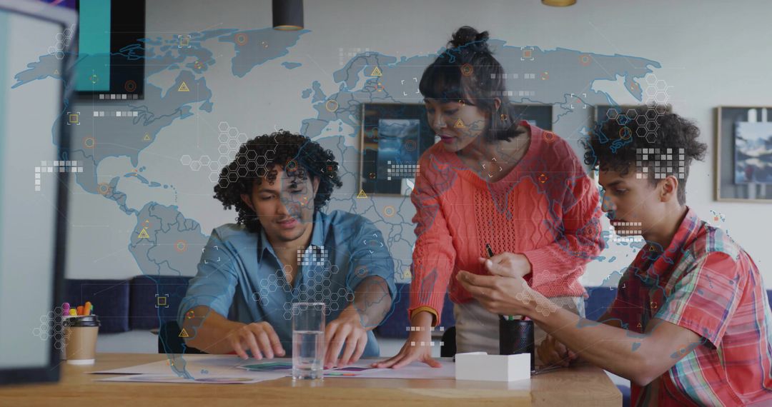 Innovative Team Collaboration Analyzing Global Business Data