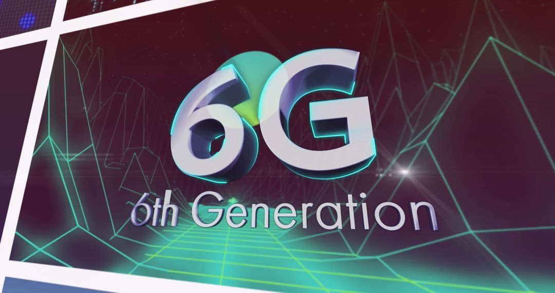 6th Generation 6G Technology Concept with Digital Interface