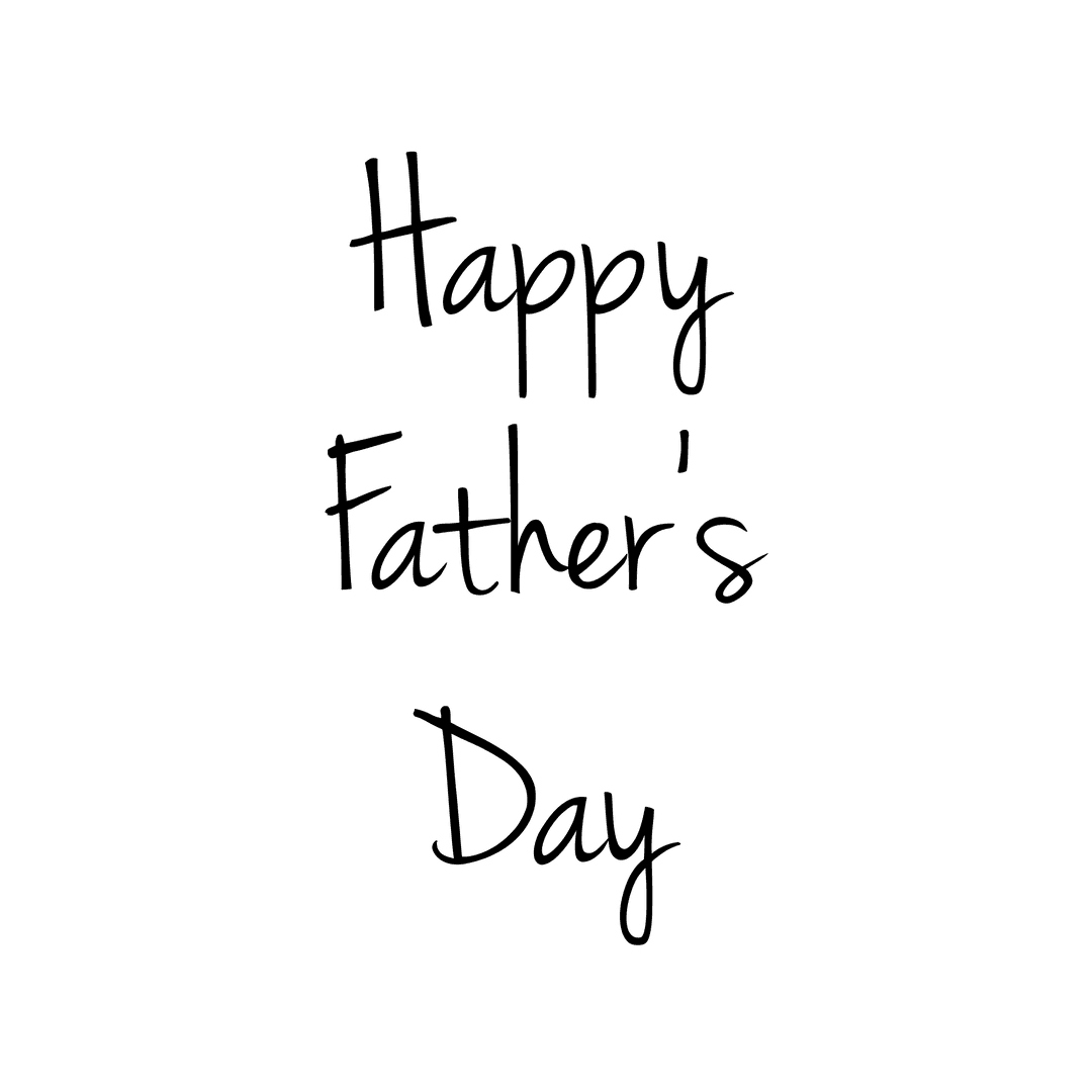 Happy Father's Day Typography with Stylish Design