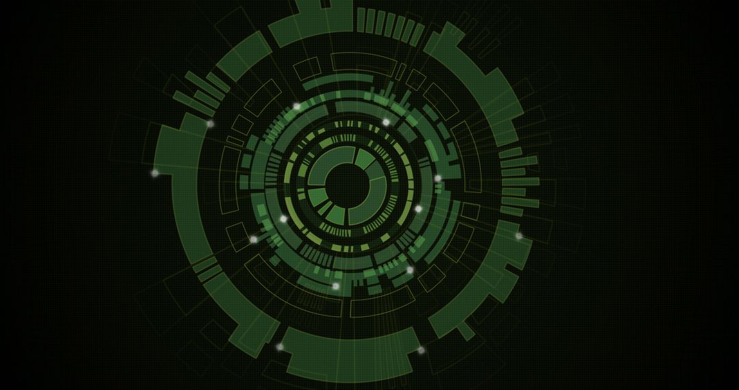 futuristic digital interface with moving circular patterns - Free Images, Stock Photos and Pictures on Pikwizard.com