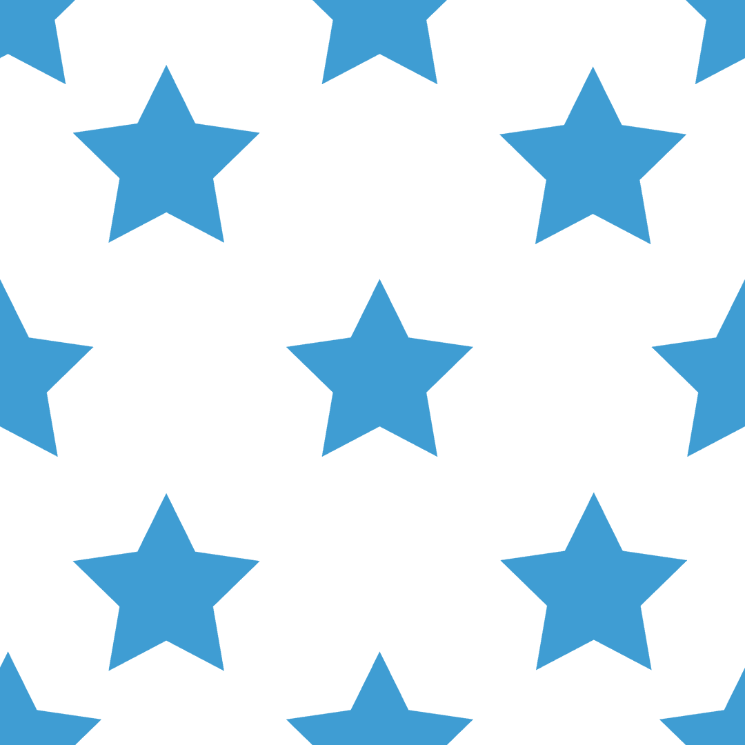 Blue Stars Pattern Seamless Design on Transparent Background