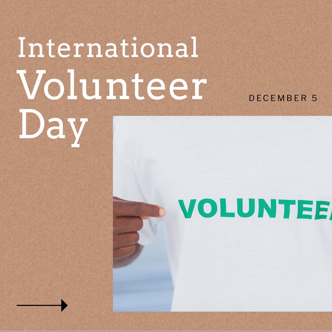 International Volunteer Day Awareness Campaign Poster - Download Free Stock Templates Pikwizard.com