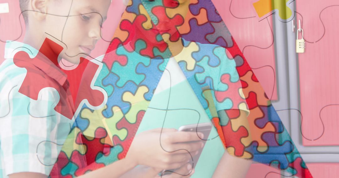 Children Engaging with Technology in Classroom