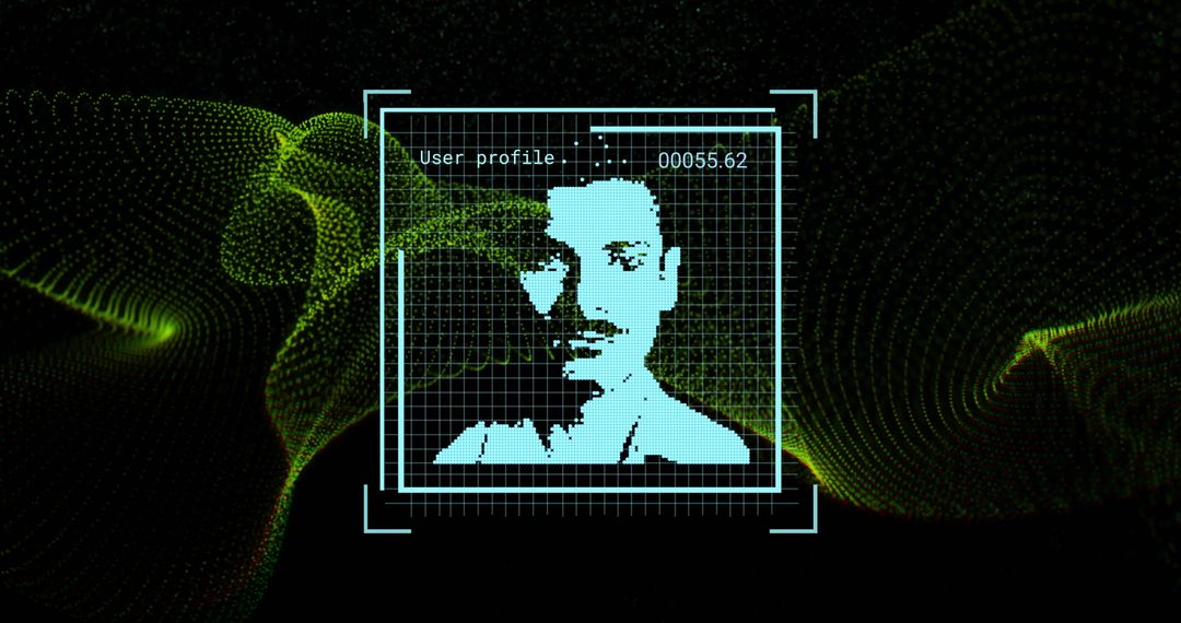 Digital Analysis with AI Data Visualization Overlay