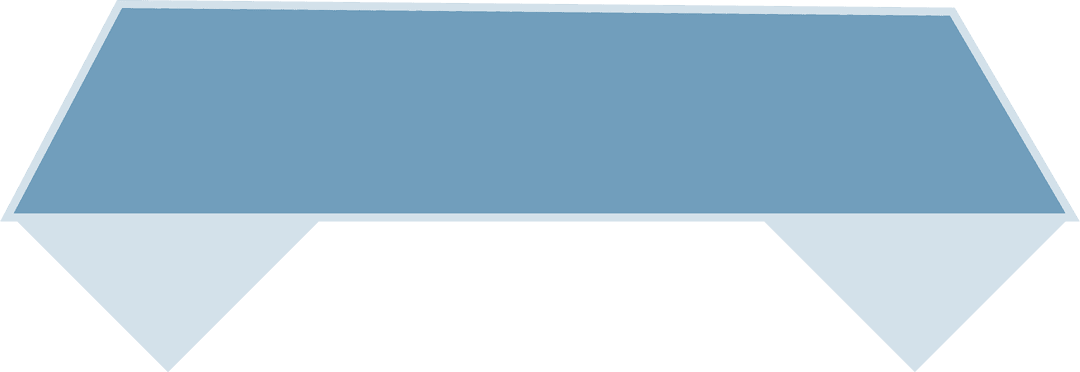 Blank Blue Banner Vector with Transparent Background for Text