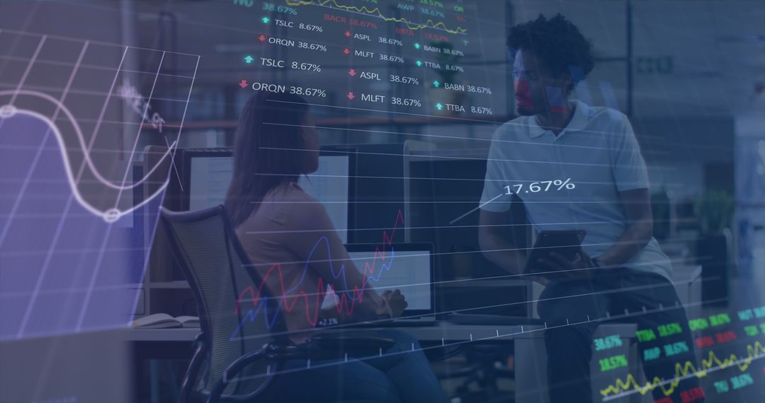 Diverse Teams Analyzing Data in Corporate Environment