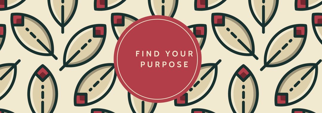 Motivational Banner with Leaf Pattern and Inspiring Message