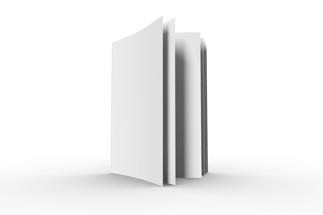 Blank Transparent Book with Copy Space Inspiration