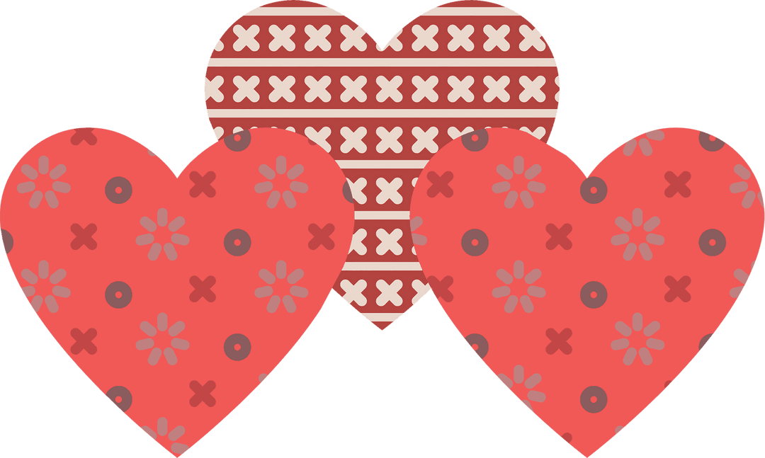 Decorative Hearts with Patterns on Transparent Background - Download Free Stock Images Pikwizard.com