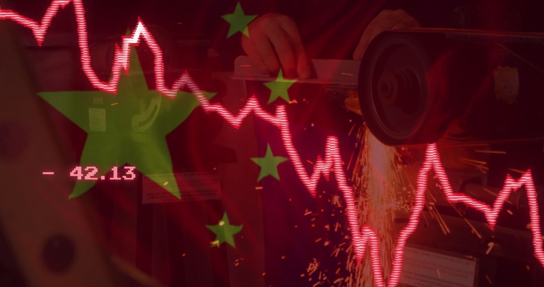Chinese Economy Shown by Financial Data and Factory Process