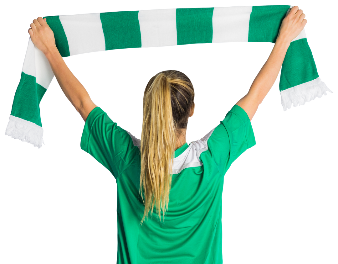 Transparent Cheering Football Fan Waving Scarf Support Rest Motivation - Download Free Stock Images Pikwizard.com