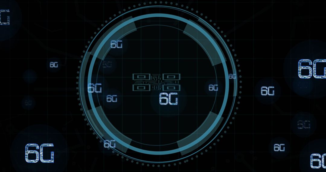 Innovative Digital Interface Highlighting 6G Technology