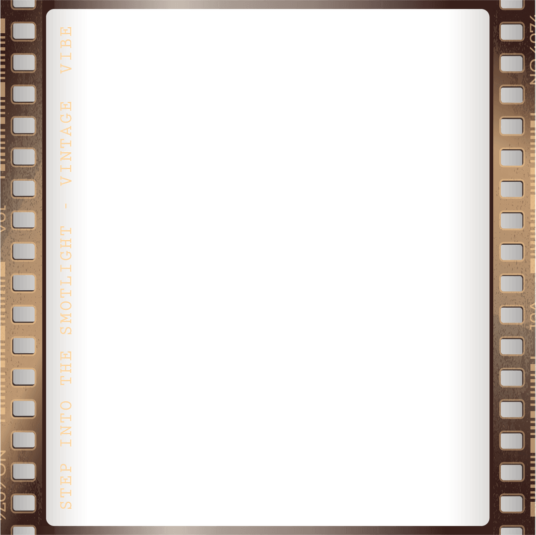 Filmstrip Frame Style with Vintage Transparent Vibe