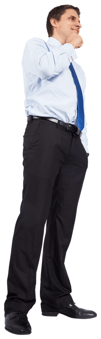 Confident Businessman Standing Isolated On Transparent Background