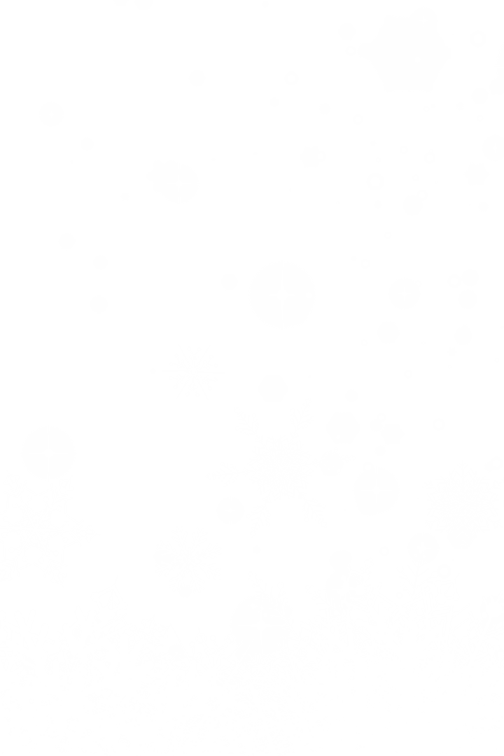 White Snowflakes Falling on Transparent Winter Background