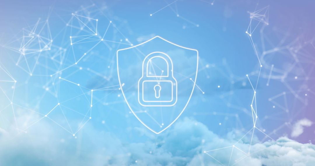 Digital Security over Cloud Network Conceptual Illustration