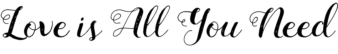 Valentine's Day Calligraphy on Transparent Background