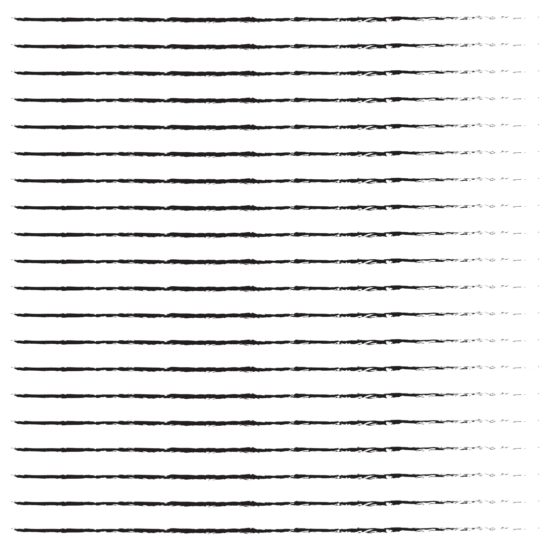 Black Abstract Horizontal Lines on Transparent Background