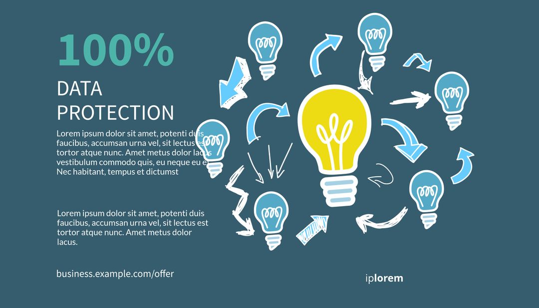 Innovative Data Protection Concept with Flow of Information - Download Free Stock Images Pikwizard.com