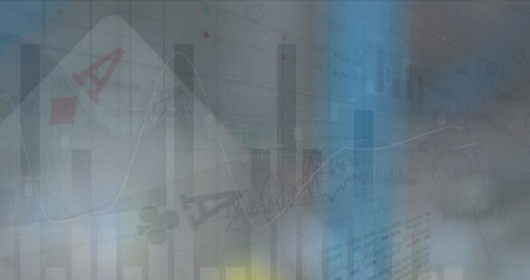 Financial Data Visualization with Playing Cards Overlay