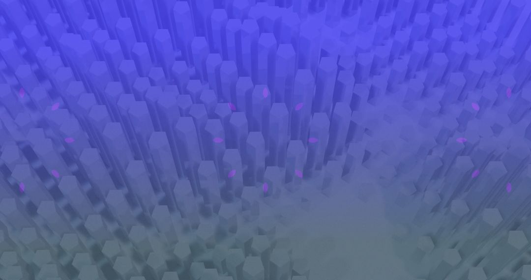 Futuristic Polygonal Column Pattern with Digital Glow