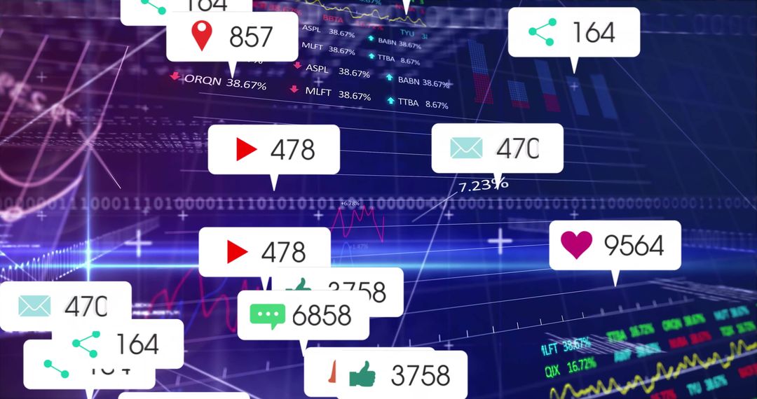 Interactive Digital Analytics Interface Highlighting Engagement Metrics
