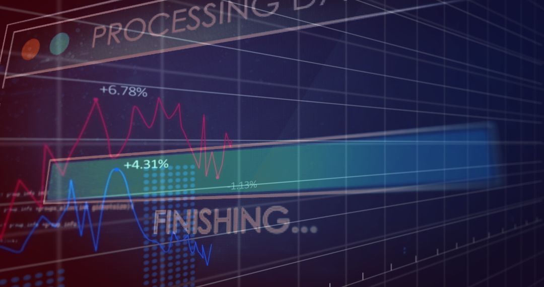 Digital Interface with Data Analytics and Processing Visuals - Free Images, Stock Photos and Pictures on Pikwizard.com
