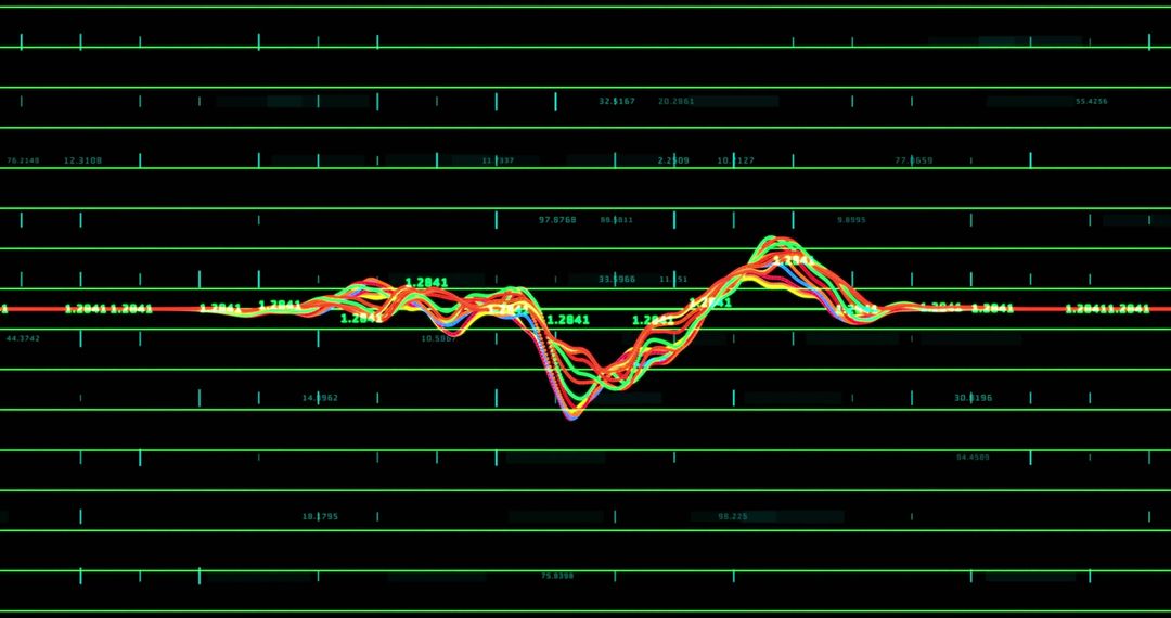 digital data waveform on high-tech interface - Free Images, Stock Photos and Pictures on Pikwizard.com