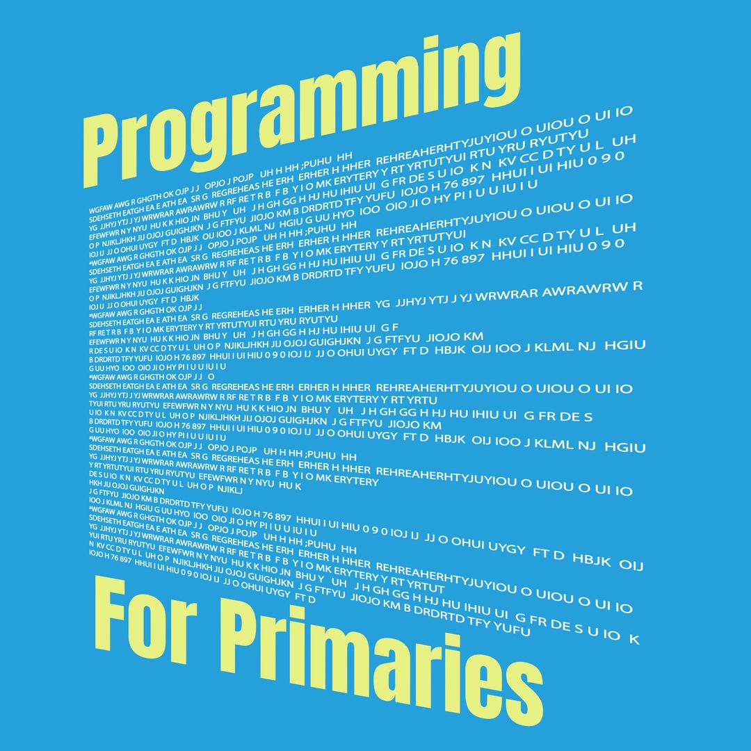 Introductory Programming Course Banner with Creative Typography