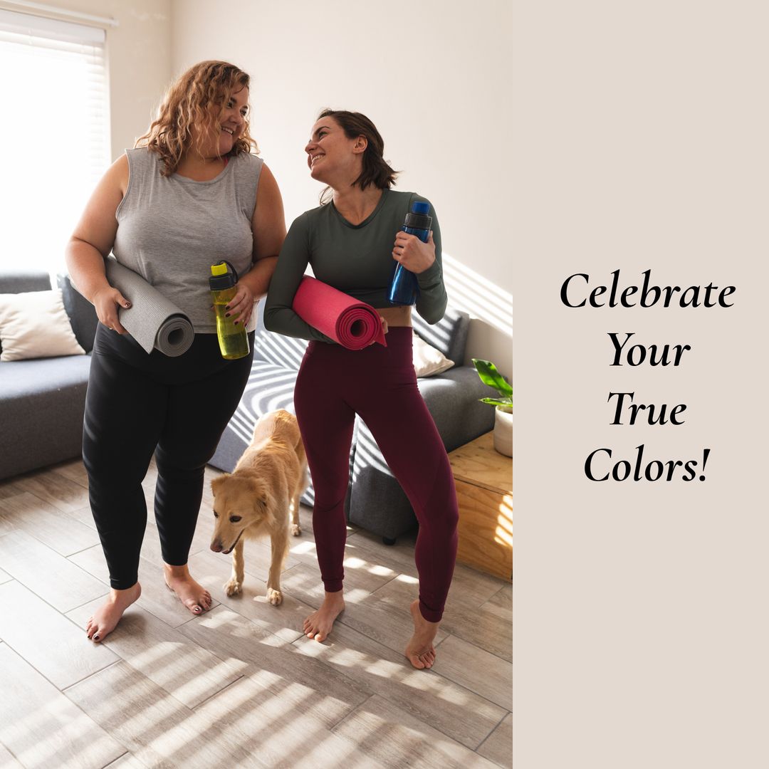 Diverse LGBTQ Couple with Yoga Mats Bonding at Home