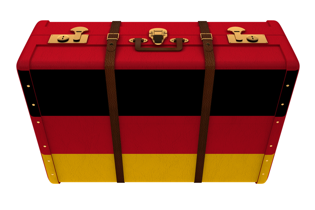 Transparent Suitcase with German National Flag Illustration - Download Free Stock Images Pikwizard.com