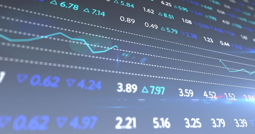 Dynamic Stock Exchange Board Display with Financial Data