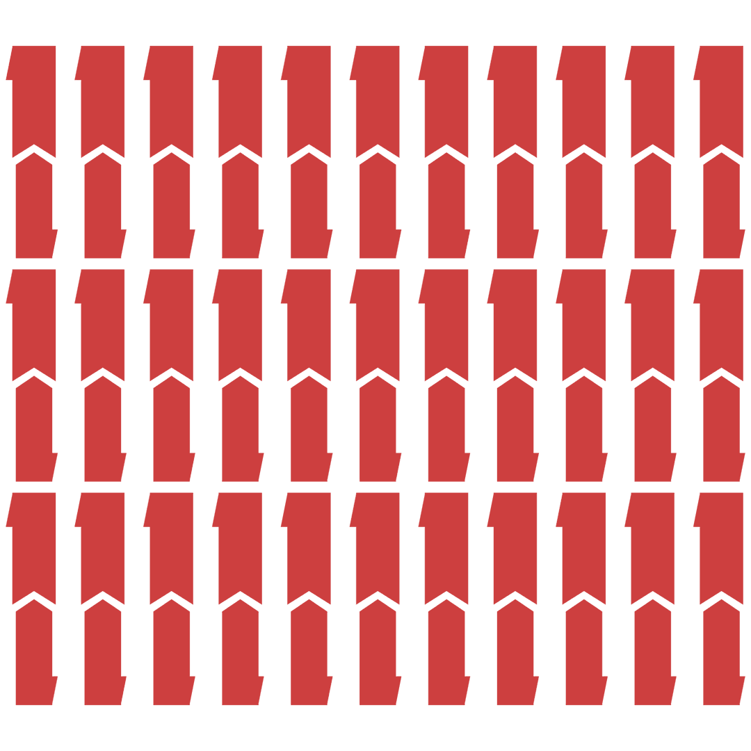 Pattern of Red Ribbon Pieces on Transparent Background for Design Mockups