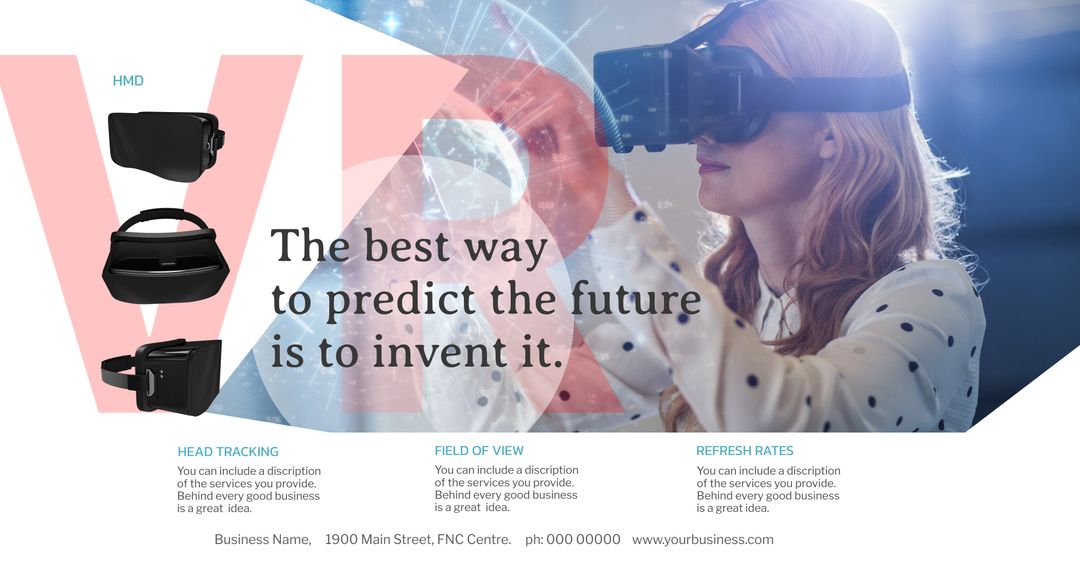 Futuristic Inspiration with Virtual Reality Headset Concept