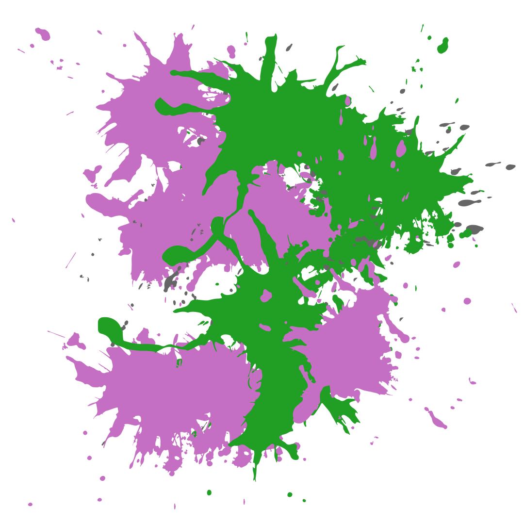 Abstract Green and Purple Splatter on Transparent Background PNG - Download Free Stock Images Pikwizard.com