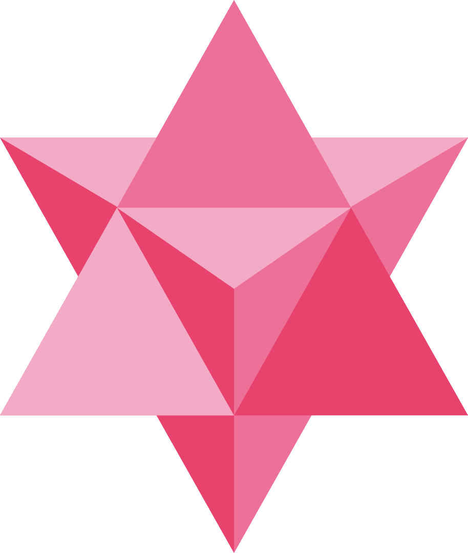 Abstract Geometric Shape with Pink Gradient on Transparent Background - Download Free Stock Images Pikwizard.com